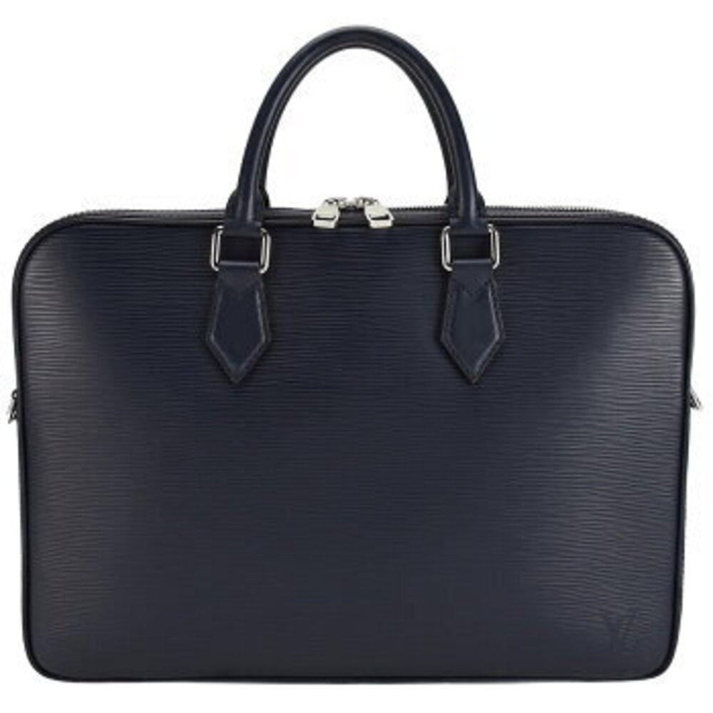 Louis Vuitton shoulder blue Dandy business document Briefcase bag Navy Blue Epi